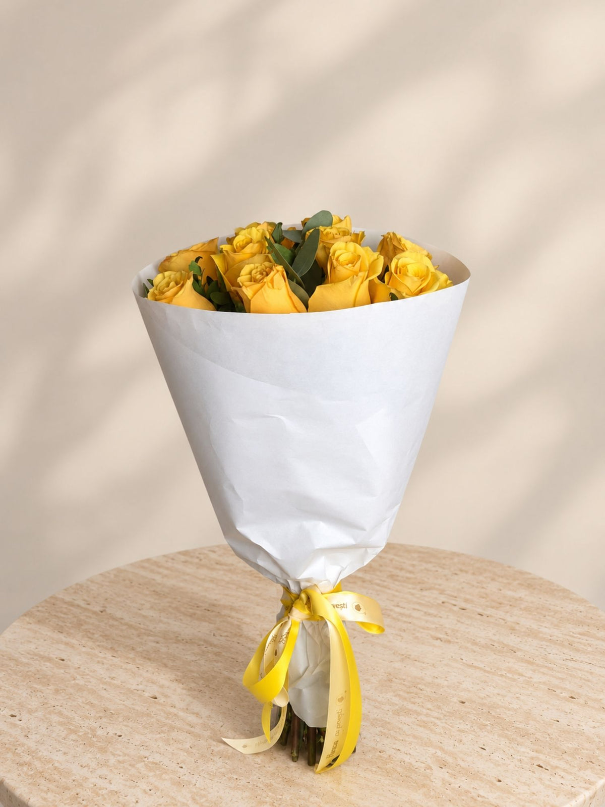 Buchet 11 Trandafiri Galbeni
