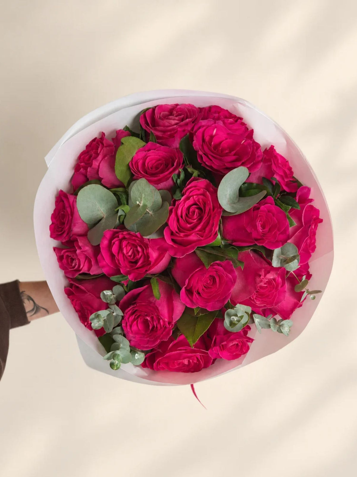 Buchet 19 trandafiri ciclam