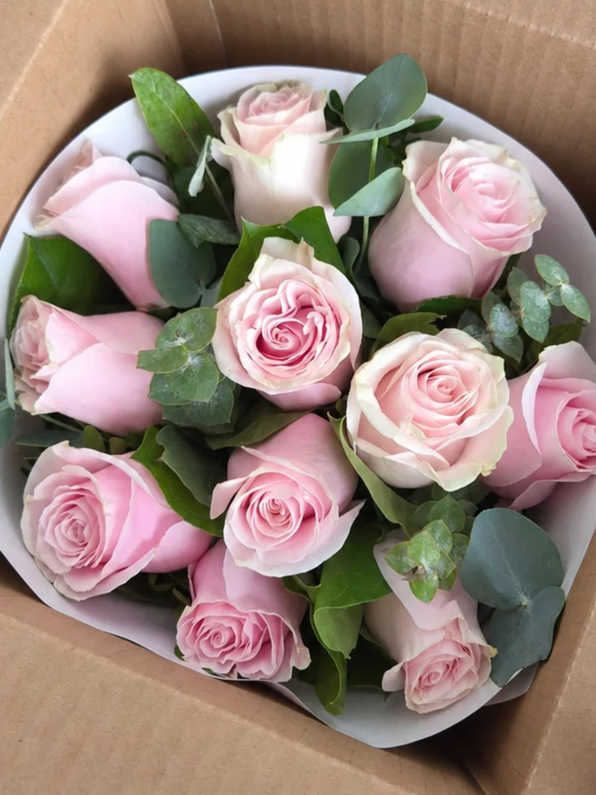 Buchet 11 Trandafiri Roz