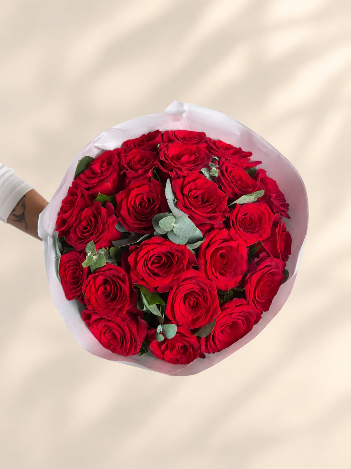 Buchet 21 trandafiri rosii