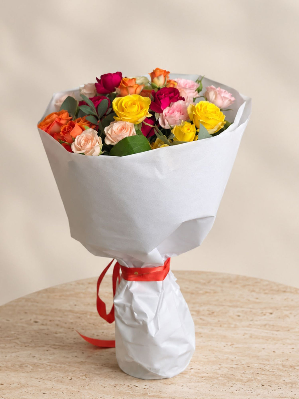 Buchet 9 miniroze asortate