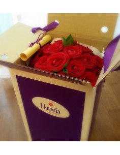 Buchet 17 trandafiri rosii 2