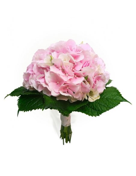 Buchet mireasa hortensia roz