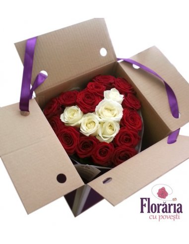 Buchet Inima din trandafiri - Le COEUR