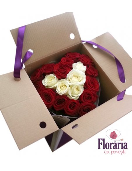 Buchet Inima din trandafiri - Le COEUR