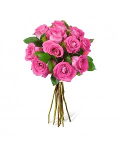 Buchet 11 trandafiri roz