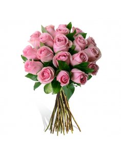 Buchet 19 trandafiri roz
