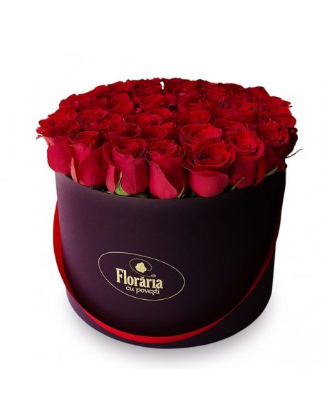 Colectia en Vogue - Cutie mare cu trandafiri rosii