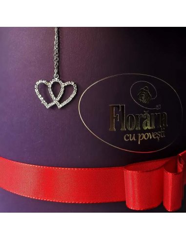 Colectia en Vogue - Cutie cu 25 trandafiri rosii