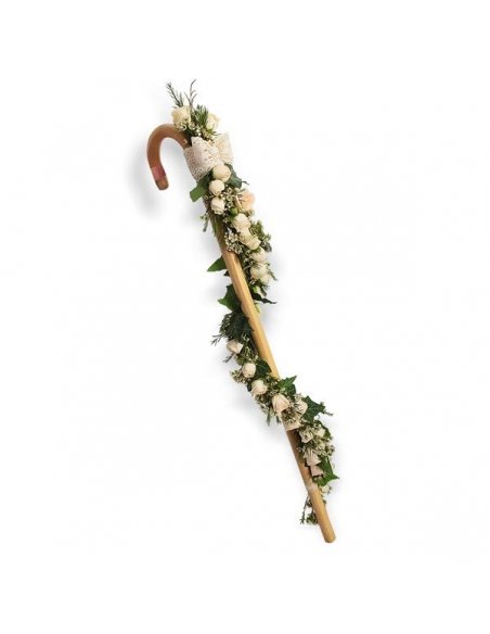 Buchet special - Baston decorat cu miniroze