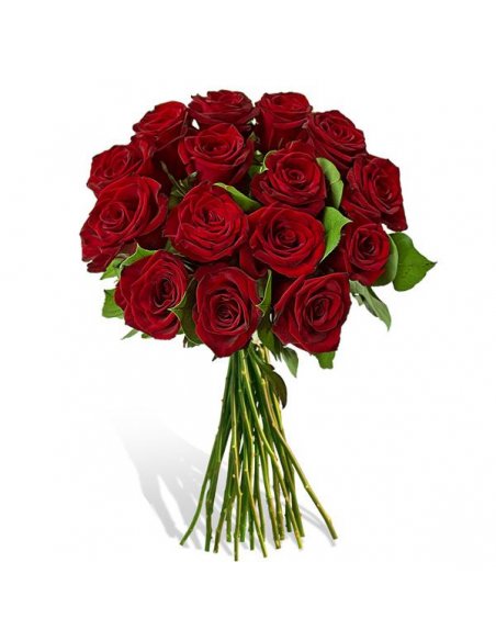 Buchet 15 trandafiri rosii