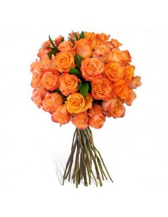 Buchet 33 trandafiri portocalii