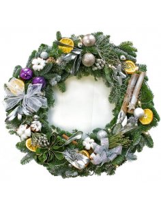 Craciun cu decor argintiu