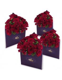 Colectia One 4 Love - 4 Cutii cu trandafiri rosii 2