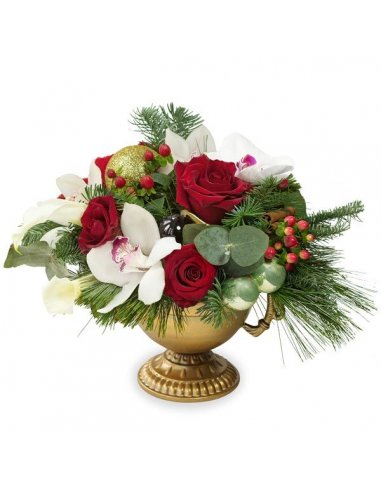 Aranjament Special - Gentuta cu trandafiri si liliac