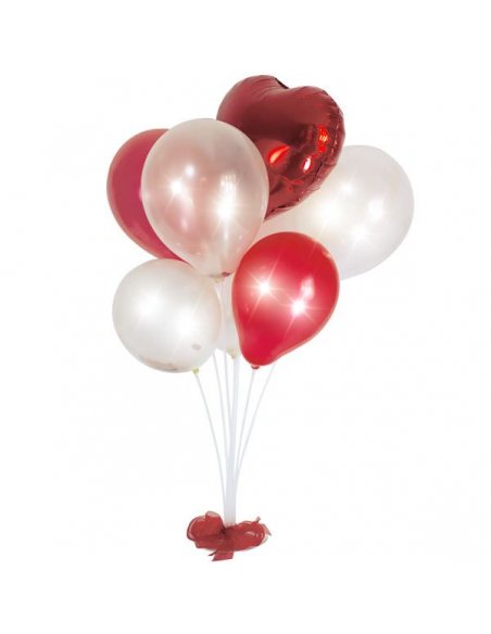 Set Baloane Albe si rosii