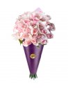 Colectia de Lux - Buchet trandafiri roz si orhidee albe