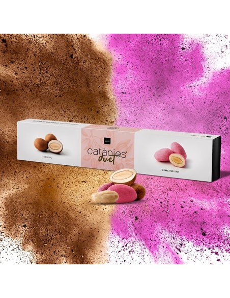 Duet de migdale caramelizate Catanies Cudie Original si cu sare de Himalaya