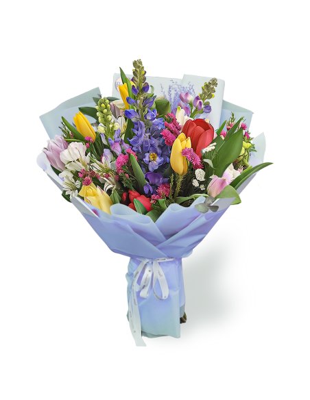 Buchet mare cu flori de primavara