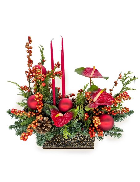 Aranjament  in vas vintage