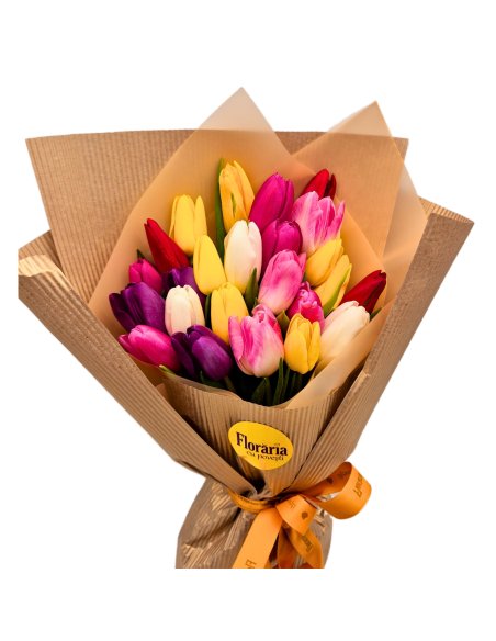 Buchet lalele simple asortate