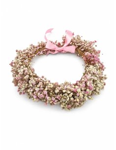 Coroniță roz din gypsophila