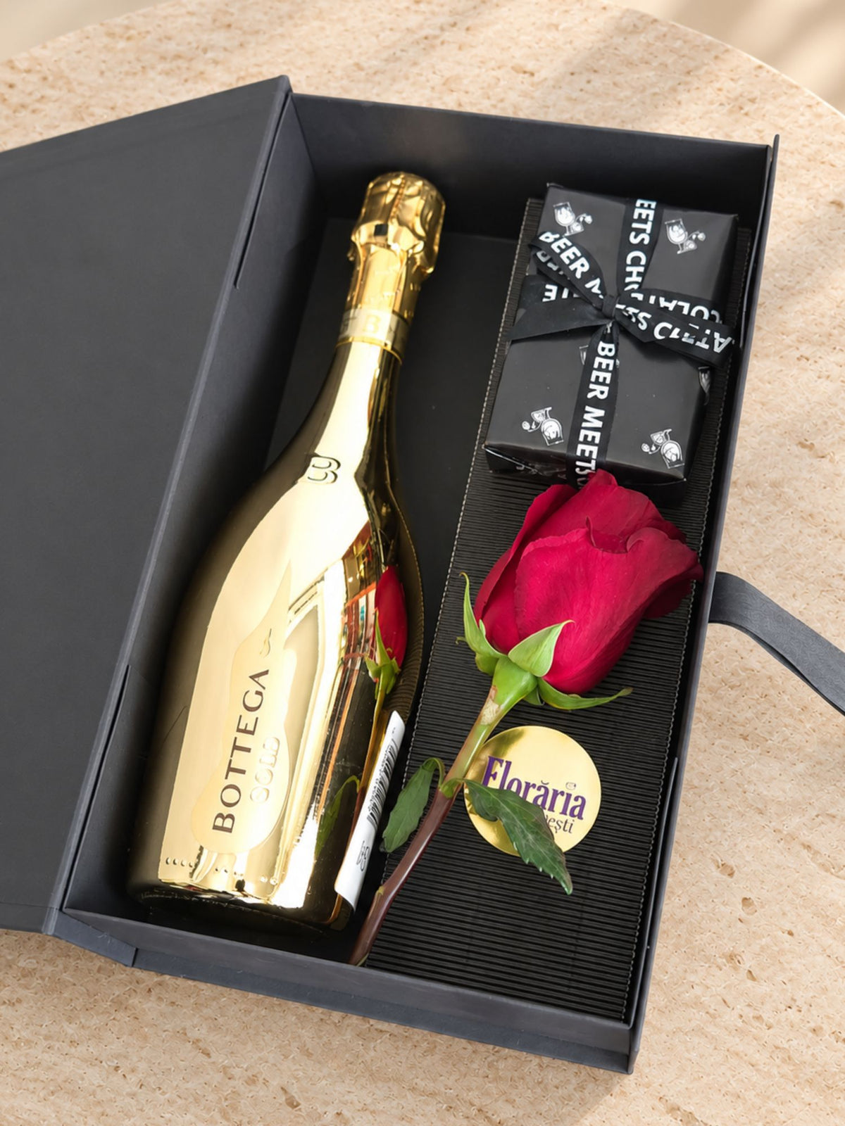 Cadou Prosecco Bottega Gold si praline