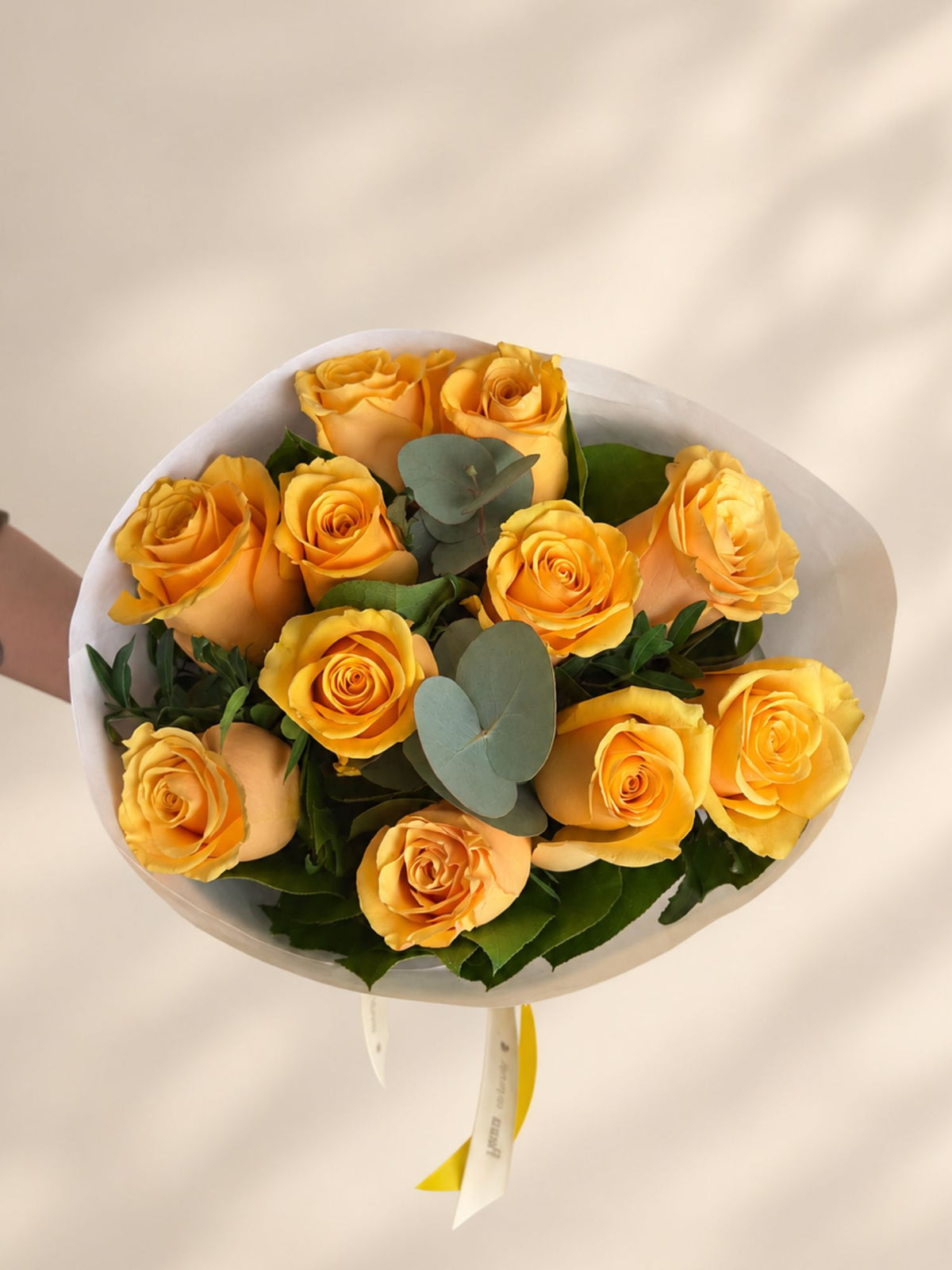 Buchet 11 Trandafiri Galbeni