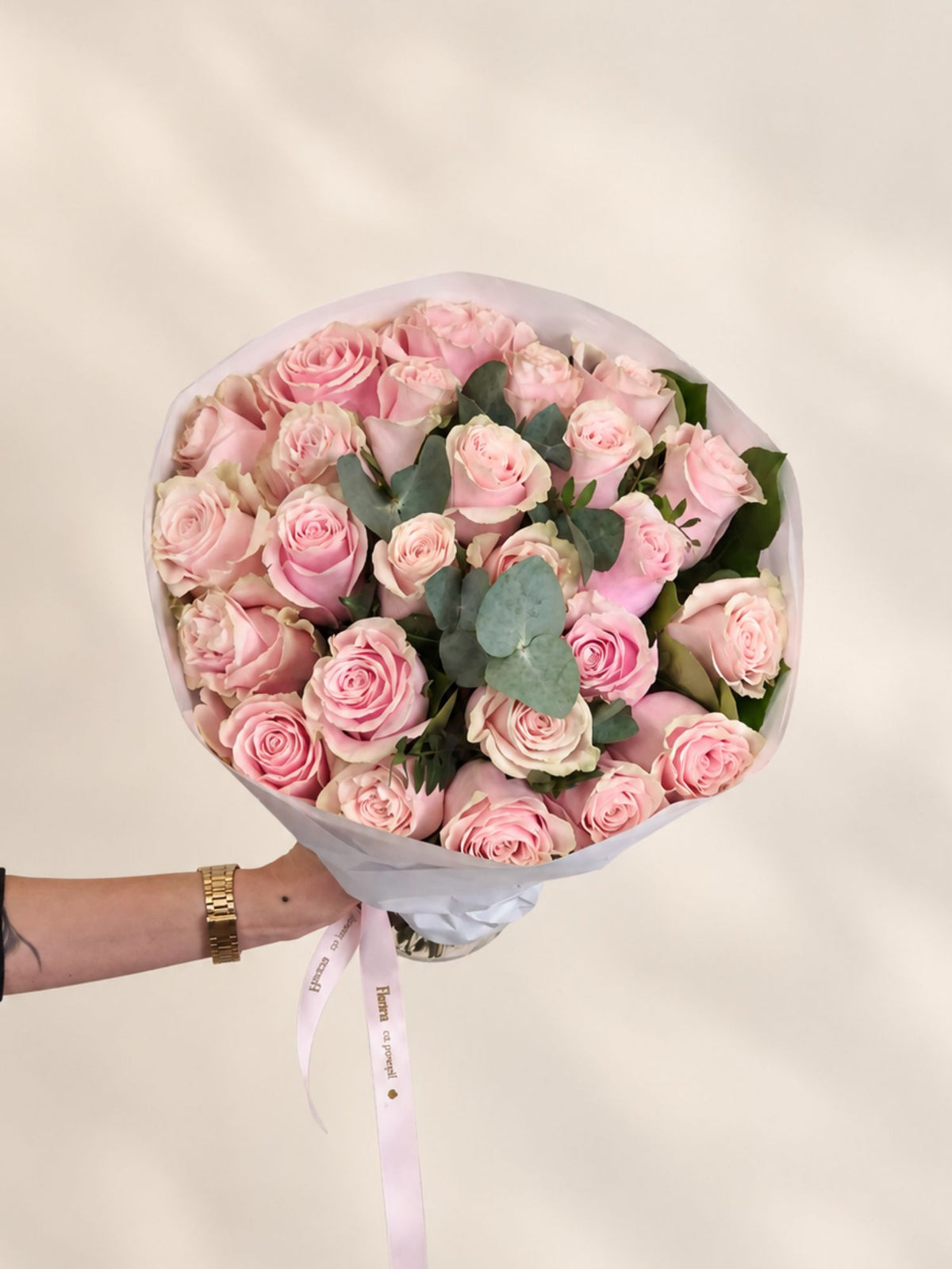 Buchet 25 Trandafiri Roz