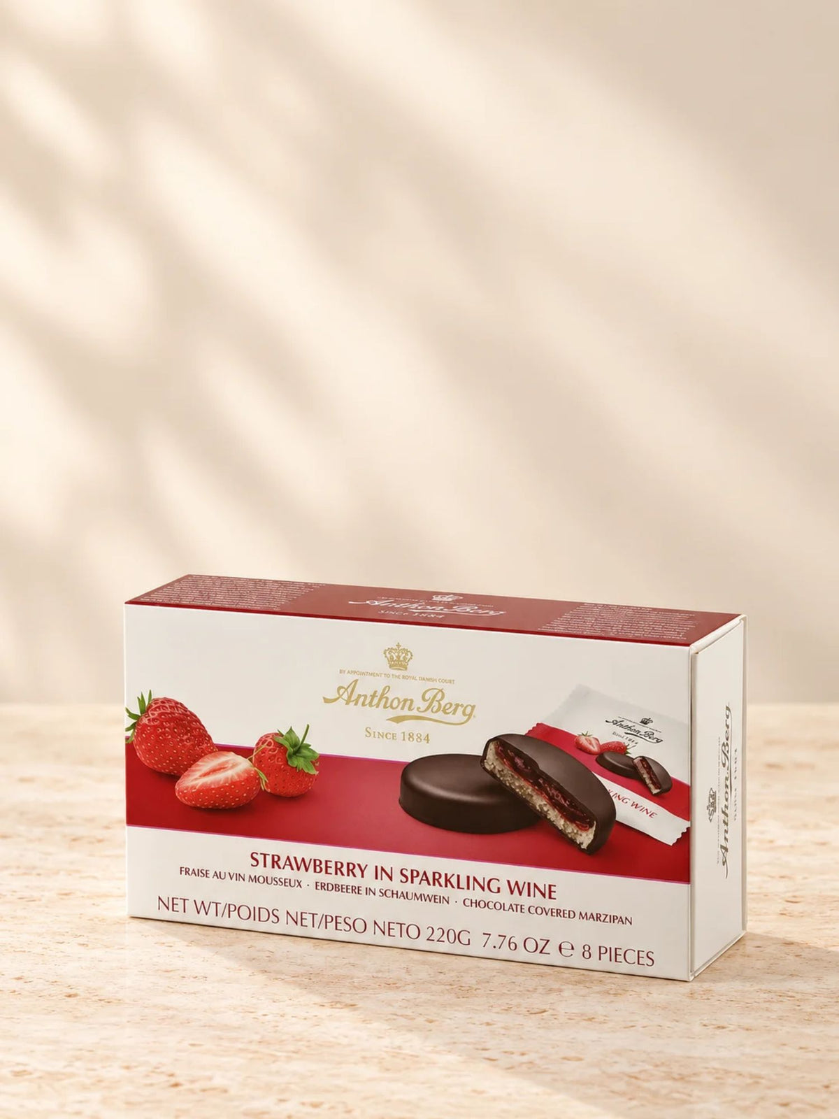 Praline Anthon Berg Strawberry in Sparkling Wine 220g