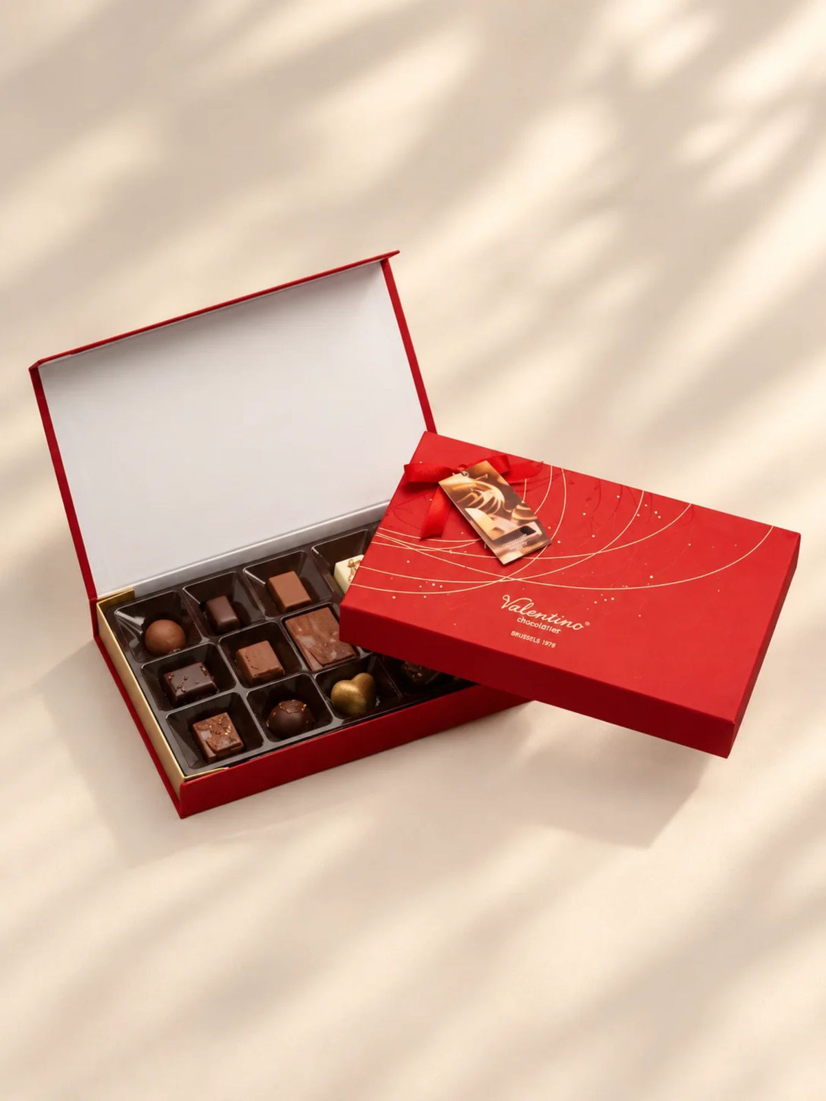 Red Hearts praline belgiene Valentino